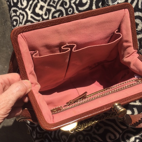 Isabella Fiore Pink brown lime Floral Bag - Picture 4 of 15